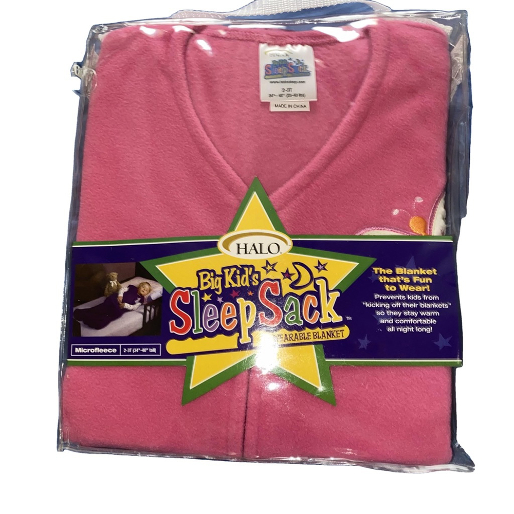 Halo SleepSack Big Kids Wearable Blanket 2-3T Pink